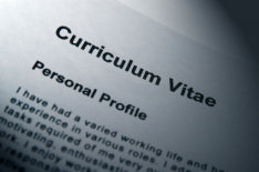 This photo shows a CV. By using this advice a job seeker can create a very successful CV